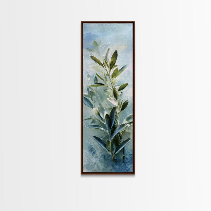 Botanical Bath Herb Arrangement Canvas Print, Bathroom Art, Wall Decor, Bathroom Decor, Fine Art, Spa, Contemporary Art, BAT-1x3-77