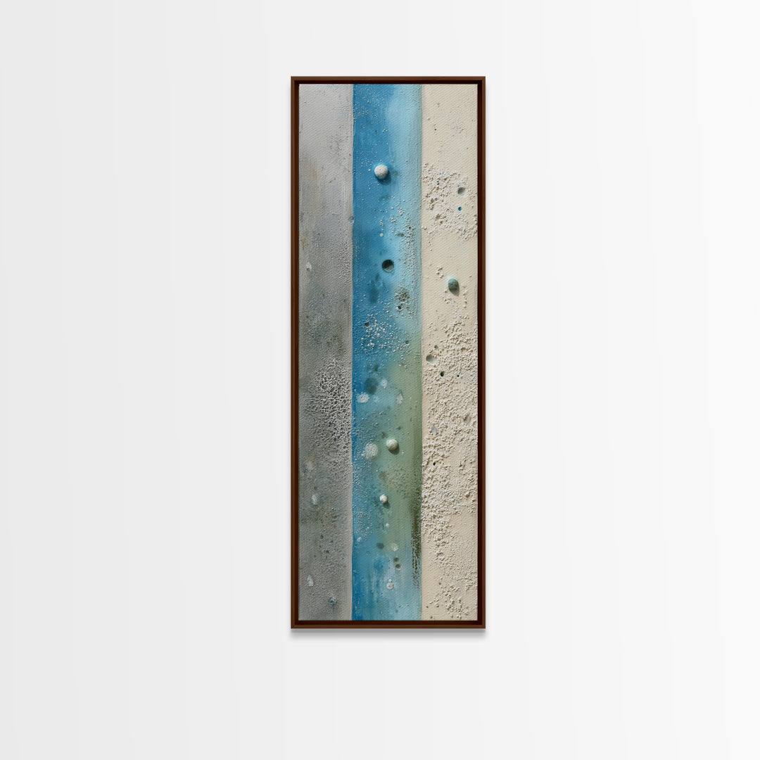 Clean Geometric Forms Canvas Print, Bathroom Art, Bathroom Wallpaper, Bathroom Decor, Abstract Art, Spa, Luxury Decor, BAT-1x3-9
