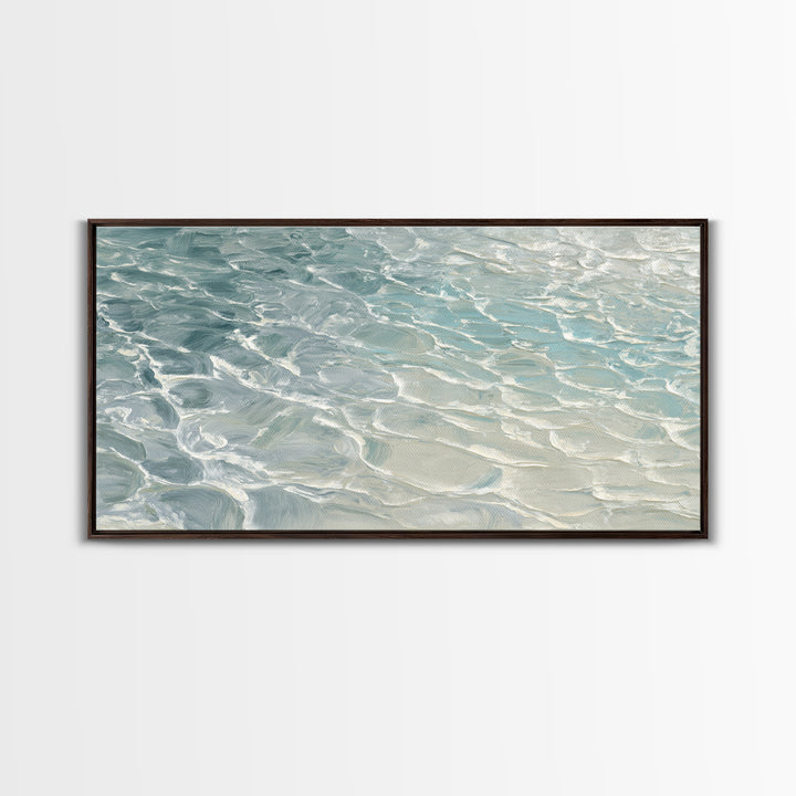 Abstract Water Ripples Canvas Print, Bathroom Art, Wall Art, Bathroom Decor, Abstract Art, Spa, Dog Portrait, Canvas Wall Art, BAT-2x1-73