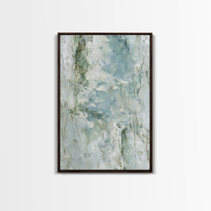 Abstract Marble Texture Framed Canvas Print, Bathroom Art, Dopamine Decor, Bathroom Decor, Abstract Art, Spa, Halloween Art, BAT-2x3-24