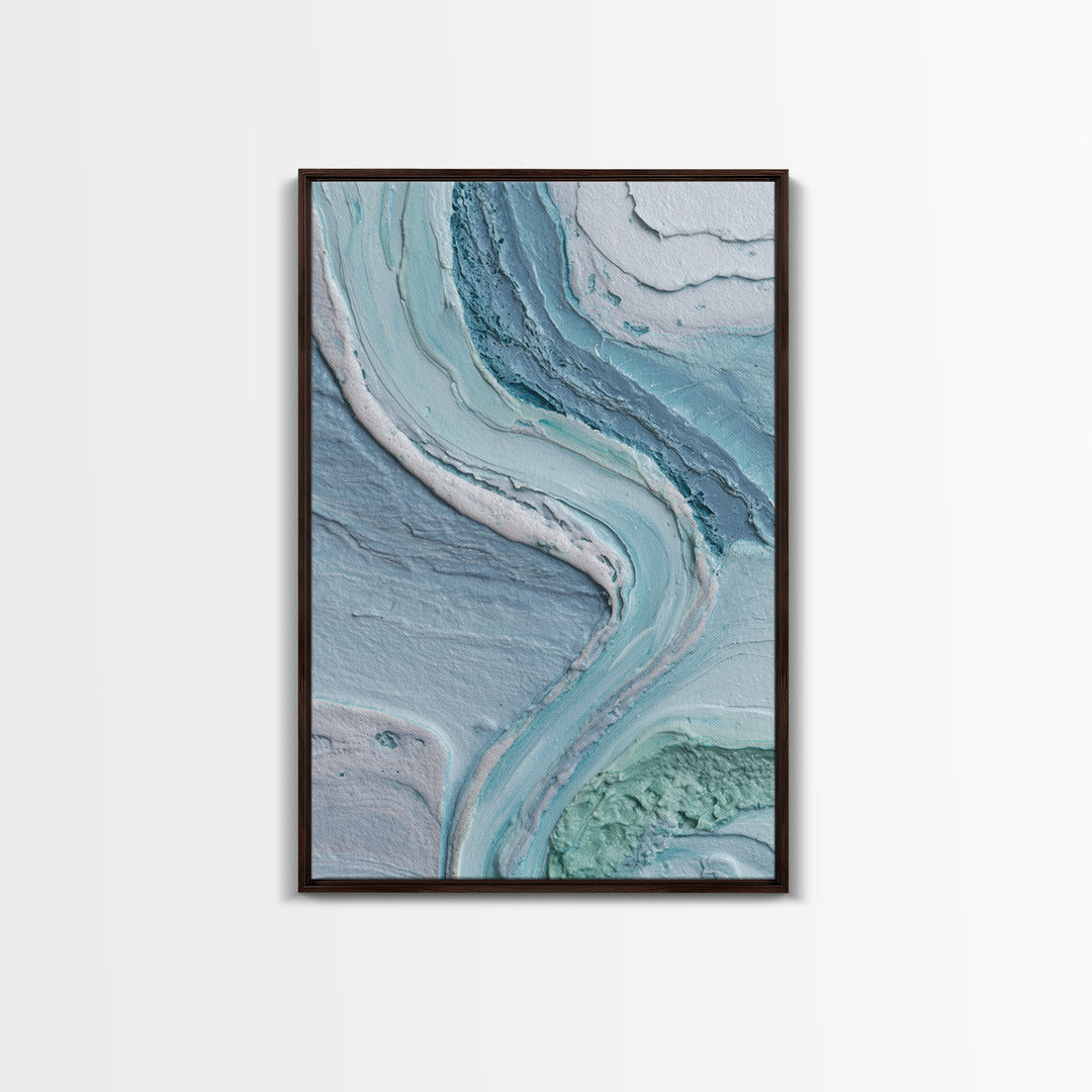 Soft Cloud and Rain Composition Framed Canvas Print, Bathroom Art, Bathroom Wall Decor, Bathroom Decor, Fine Art, Spa, BAT-2x3-3