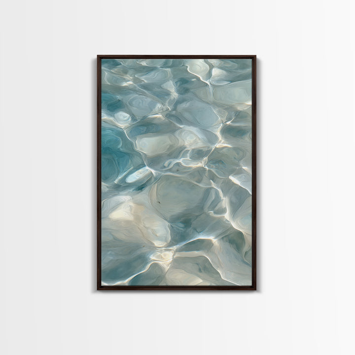 Abstract Water Ripples Canvas Print, Bathroom Art, Home Decor, Bathroom Decor, Fine Art, Spa, Canvas Wall Art, Digital Print, BAT-2x3-61