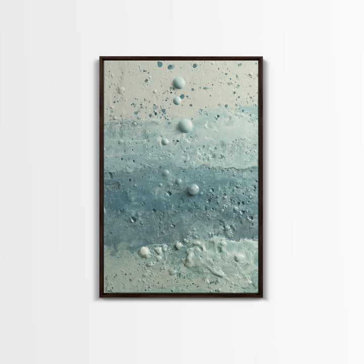 Soft Cloud and Rain Composition Framed Canvas Print, Bathroom Art, Room Decor, Bathroom Decor, Spa, Custom Pet Portrait, BAT-2x3-75