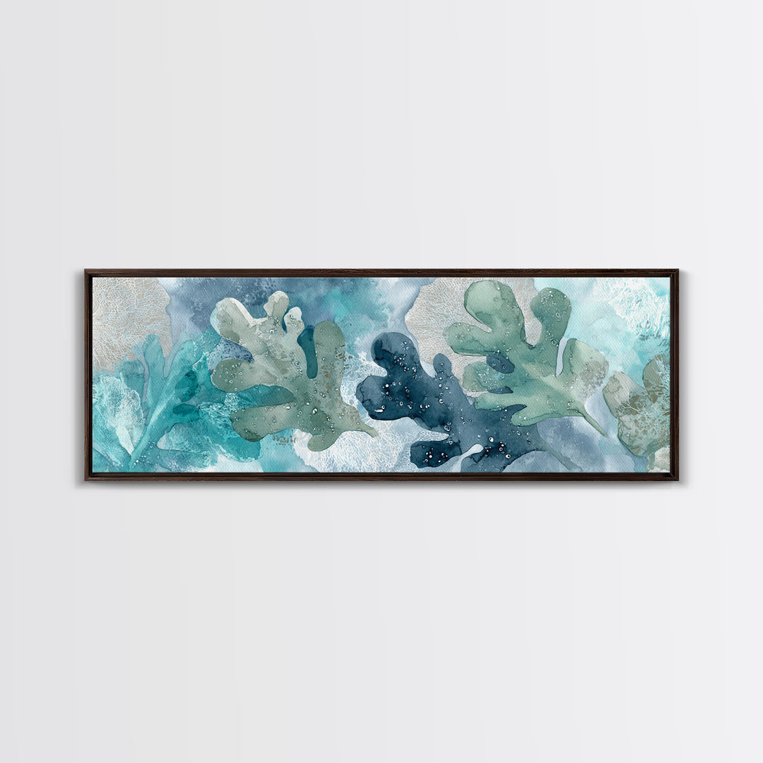 Tropical Leaf Silhouette Canvas Print, Bathroom Art, Bathroom Wall Decor, Bathroom Decor, Fine Art, Spa, Bathroom Print, BAT-3x1-6