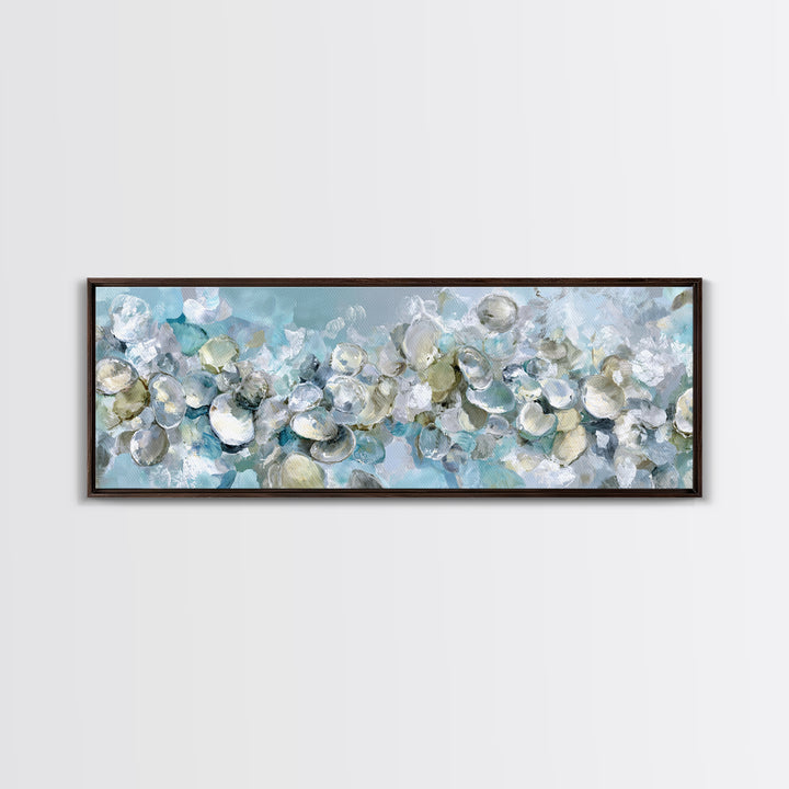Oyster Shell Study Canvas Print, Bathroom Art, Bathroom Wallpaper, Bathroom Decor, Oil Painting, Spa, Luxury Decor, Art Print, BAT-3x1-62