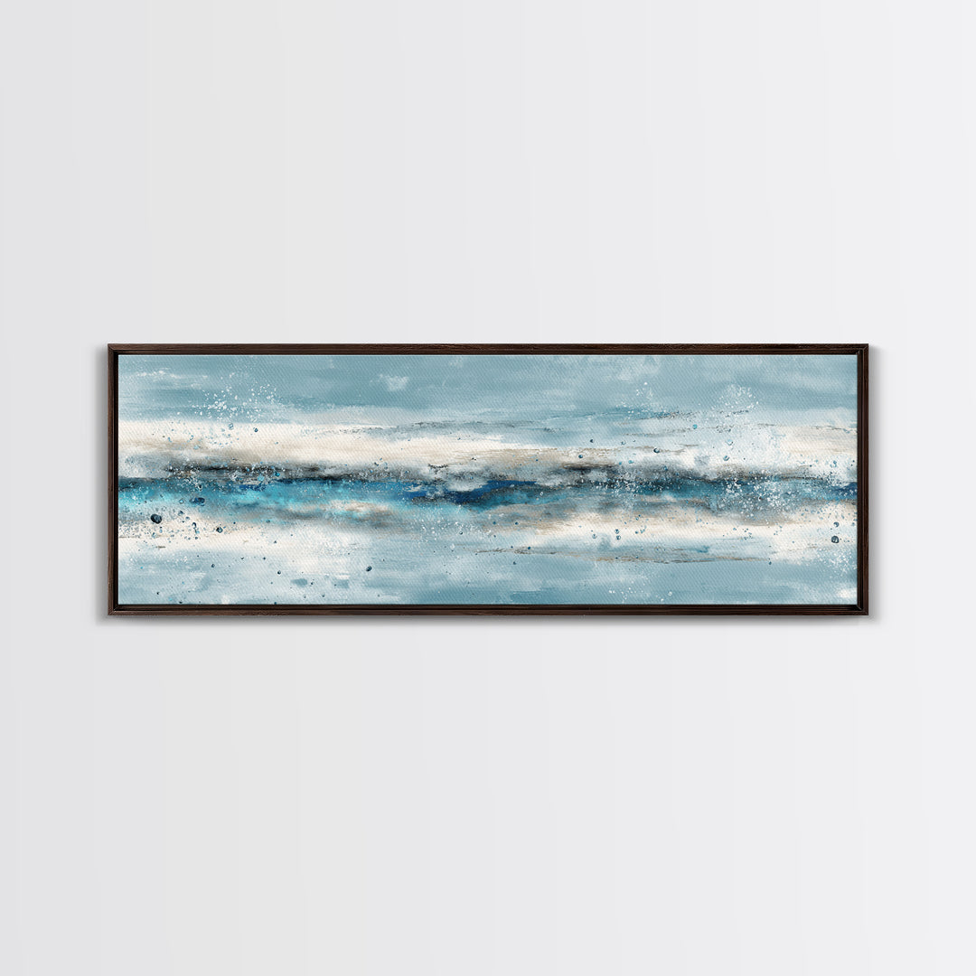 Abstract Water Ripples Canvas Print, Bathroom Art, Modern Art, Bathroom Decor, Fine Art, Spa, Statement Artwork, Boho Decor, BAT-3x1-93