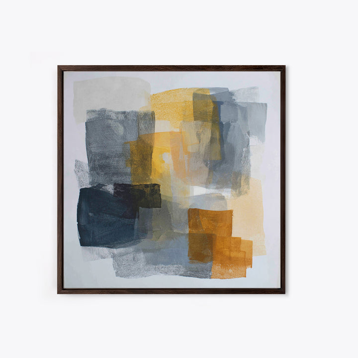 Abstract Charcoal Gestures on White Paper Canvas Print, Black and White Art, Living Room Decor, Abstract Art, Monochrome, BAW-1x1-4