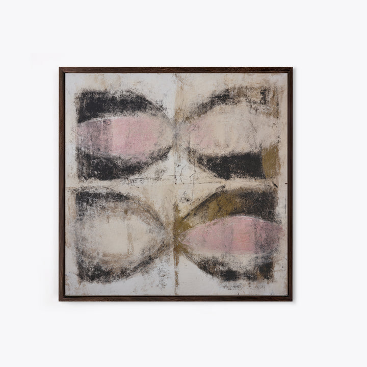 Abstract Charcoal Gestures on White Paper Canvas Print, Black and White Art, Printable Art, Living Room Decor, Monochrome, BAW-1x1-52
