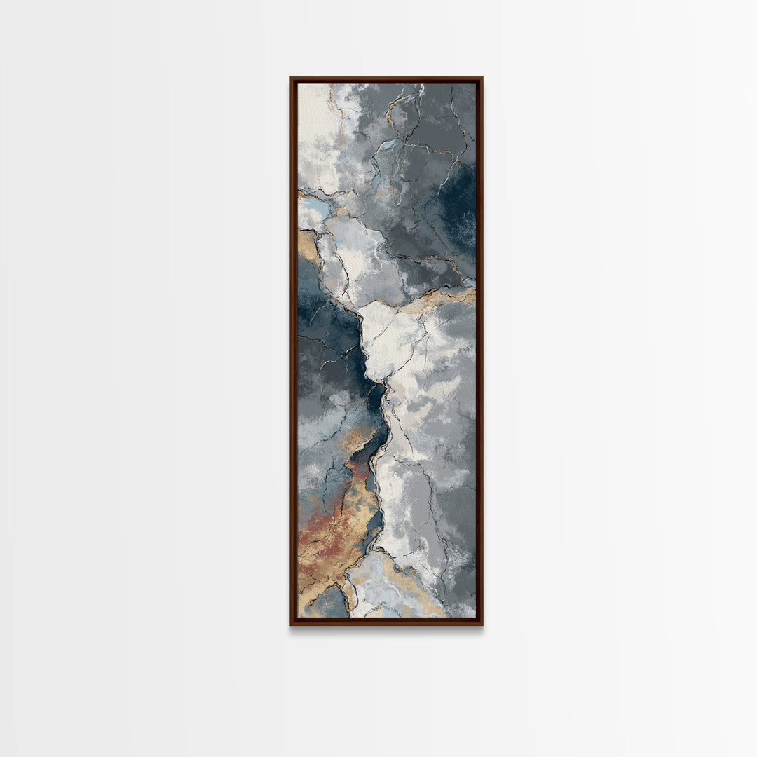 Abstract Marble Texture Canvas Print, Black and White Art, Set of 3 Prints, Living Room Decor, Fine Art, Monochrome, BAW-1x3-51