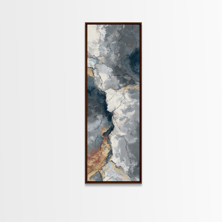 Abstract Marble Texture Canvas Print, Black and White Art, Set of 3 Prints, Living Room Decor, Fine Art, Monochrome, BAW-1x3-51