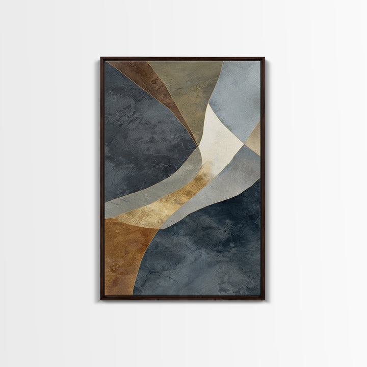 Abstract Marble Texture Canvas Print, Black and White Art, Modern Art, Living Room Decor, Abstract Art, Monochrome, BAW-2x3-95