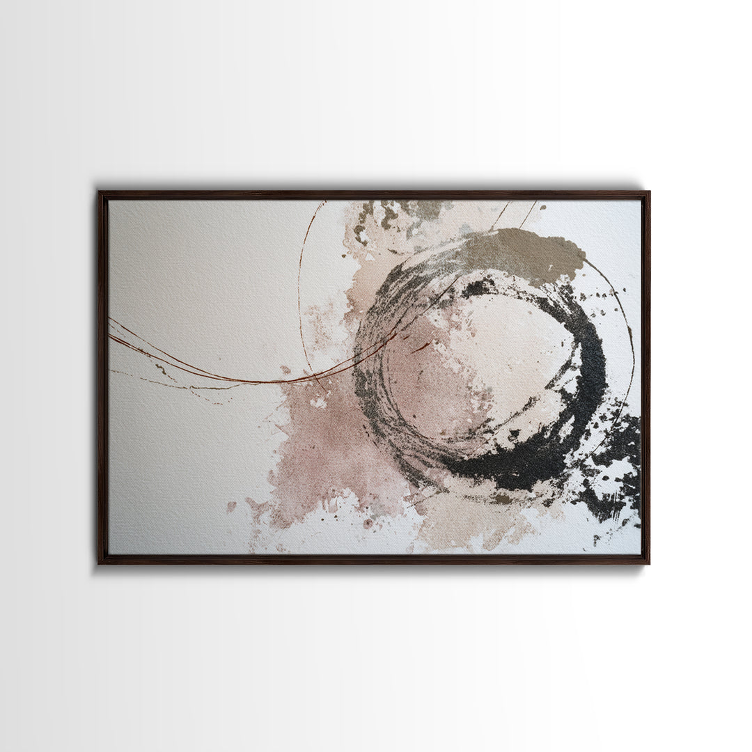 Abstract Charcoal Gestures on White Paper Canvas Print, Black and White Art, Room Decor, Living Room Decor, Abstract Art, BAW-3x2-56