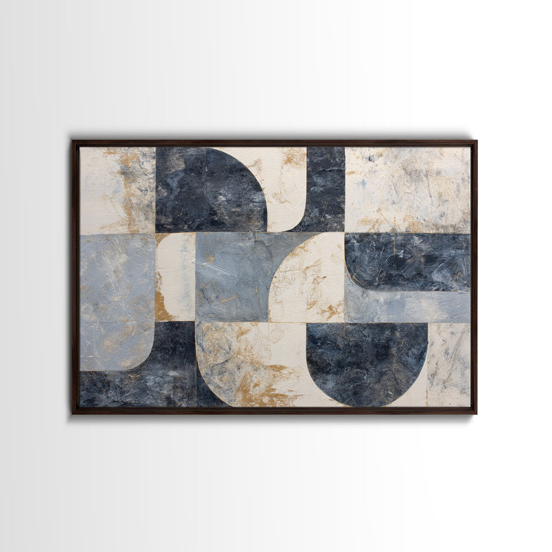 Abstract Marble Texture Canvas Print, Black and White Art, Digital Art, Living Room Decor, Abstract Art, Monochrome, BAW-3x2-67