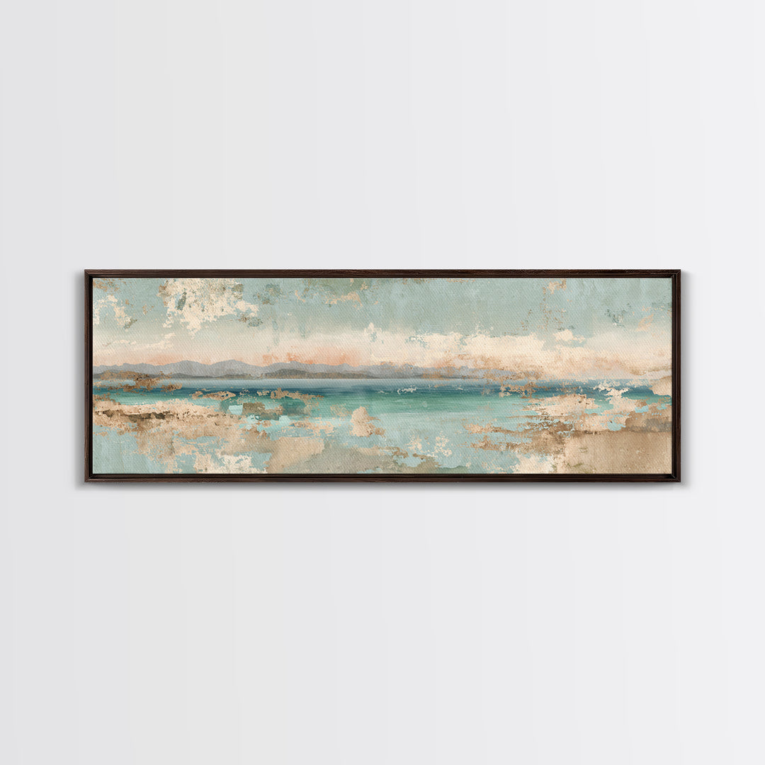 Beach Umbrella Pattern Canvas Print, Beach Art, Neutral Decor, Coastal Decor, Fine Art, Shore, Wall Art, Home Decor, Wall Decor, BEA-3x1-96
