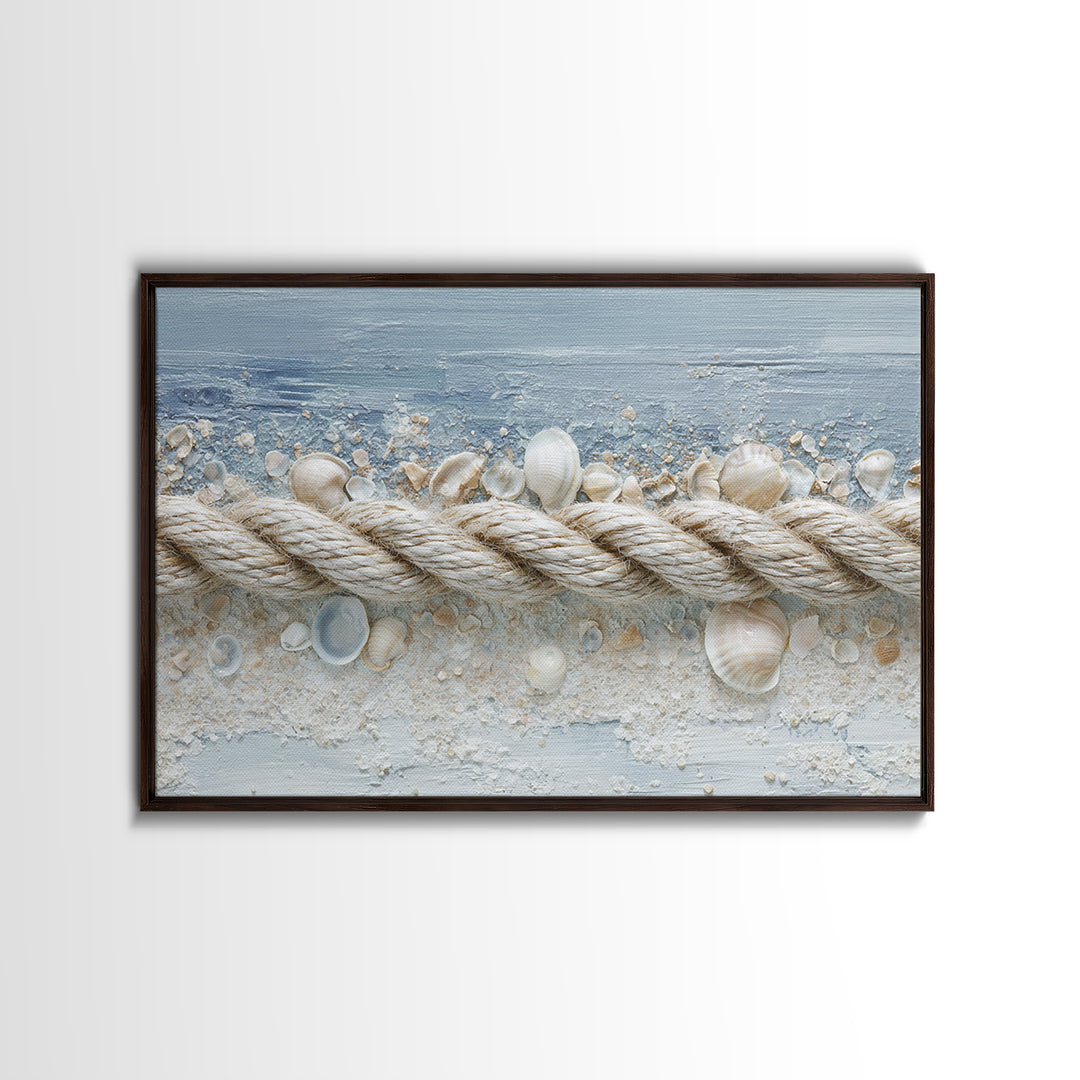 Seashell Collection Painted Like Natural Specimens Canvas Print, Beach Art, Statement Artwork, Coastal Decor, Shore, BEA-3x2-80