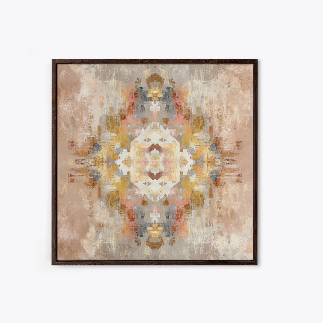 Tribal Neutral Pattern Canvas Print, Boho Art, Set of 3 Prints, Living Room Decor, Fine Art, Bohemian, Contemporary Art, BOH-1x1-14