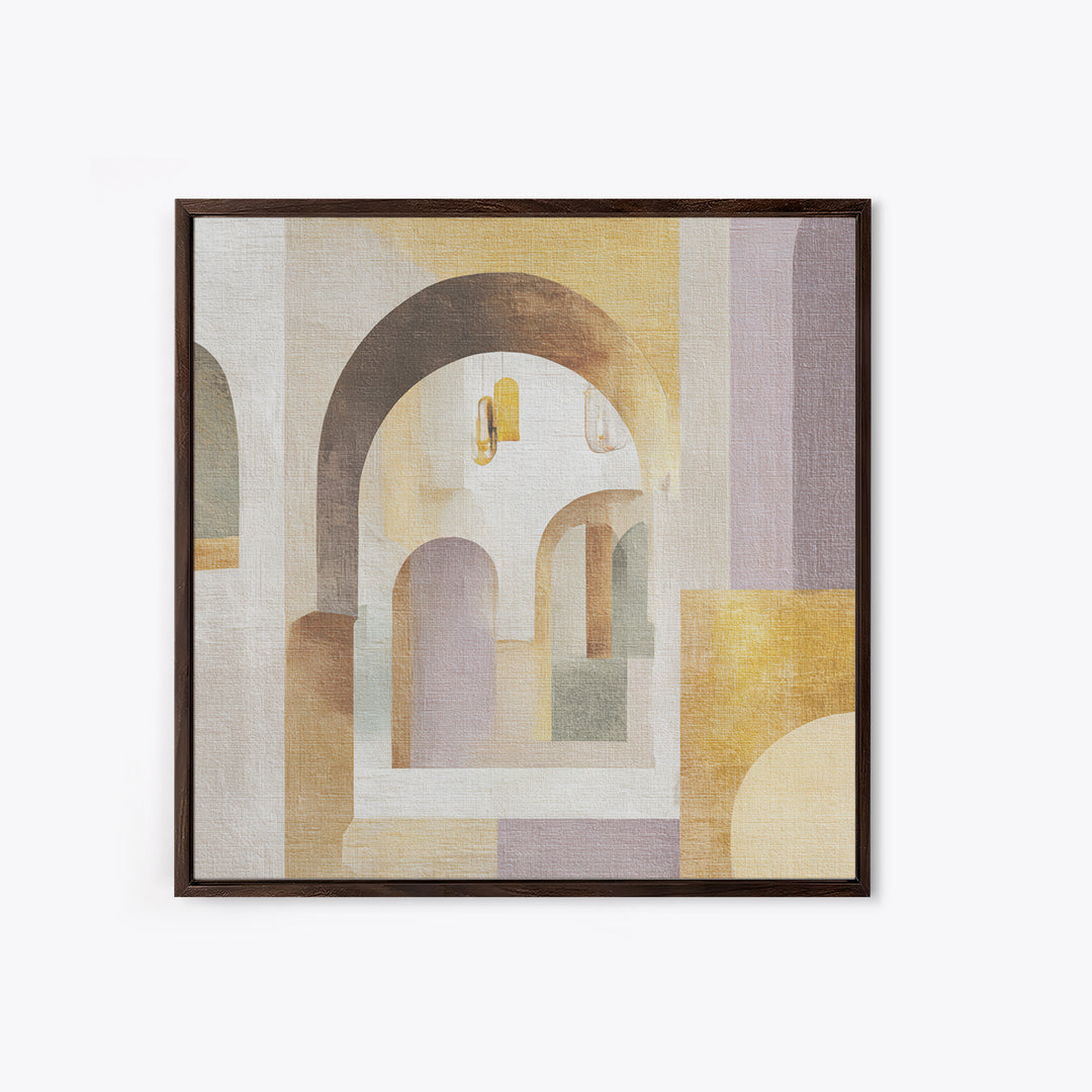 Neutral Rainbow Arches Canvas Print, Boho Art, Art Print, Living Room Decor, Fine Art, Bohemian, Digital Print, Printable Art, BOH-1x1-99