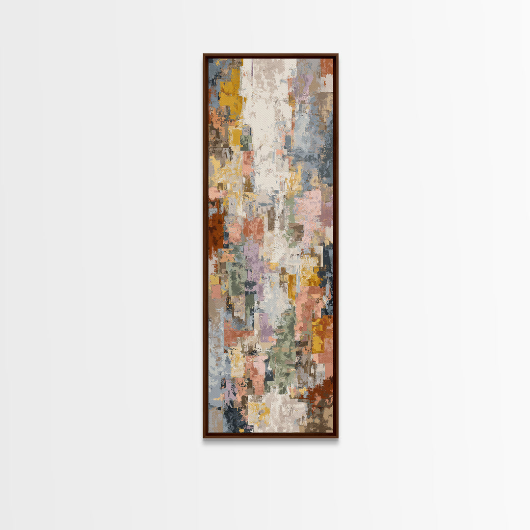 Tribal Neutral Pattern Canvas Print, Boho Art, Modern Decor, Living Room Decor, Fine Art, Bohemian, Wall Decor, Prints, BOH-1x3-2