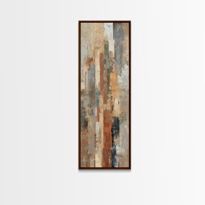 Warm Neutral Cactus Garden Illustration Canvas Print, Boho Art, Wall Print, Living Room Decor, Watercolor Art, Bohemian, BOH-1x3-6