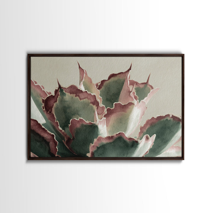 Cactus Botanical Plate Canvas Print, Botanical Art, Boho Decor, Living Room Decor, Fine Art, Botanic, Art Print, Digital Art, BOT-3x2-89