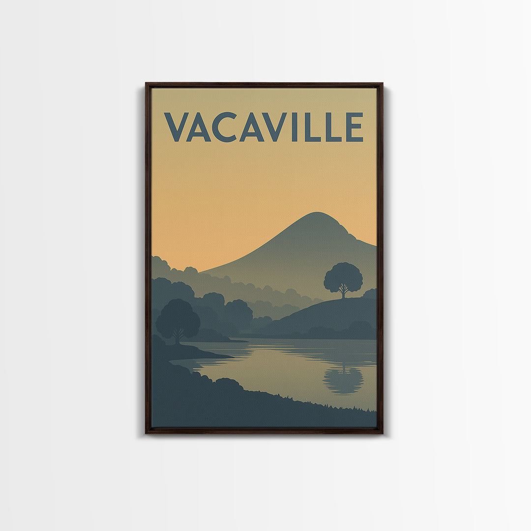 Vacaville California Travel Poster, Canvas Print, Vintage City Poster Art, Vacaville Travel Art, Vintage Travel Art, Travel Poster Set