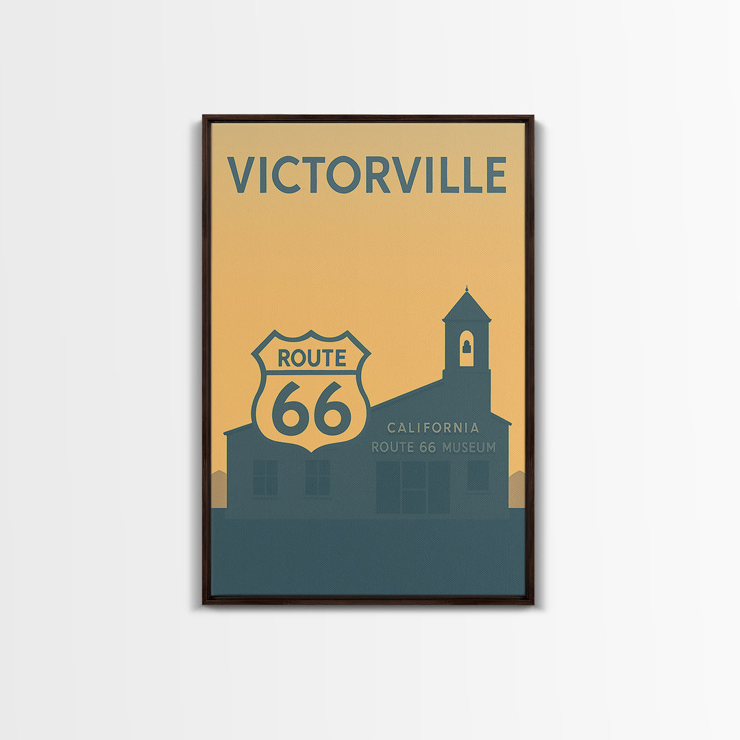 Victorville Travel Poster, Canvas Print, Minimalist Retro Wall Art, Victorville City Art, City Travel Prints, Travel Poster Set