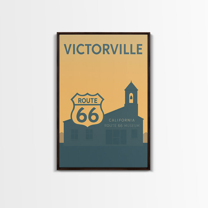 Victorville Travel Poster, Canvas Print, Minimalist Retro Wall Art, Victorville City Art, City Travel Prints, Travel Poster Set