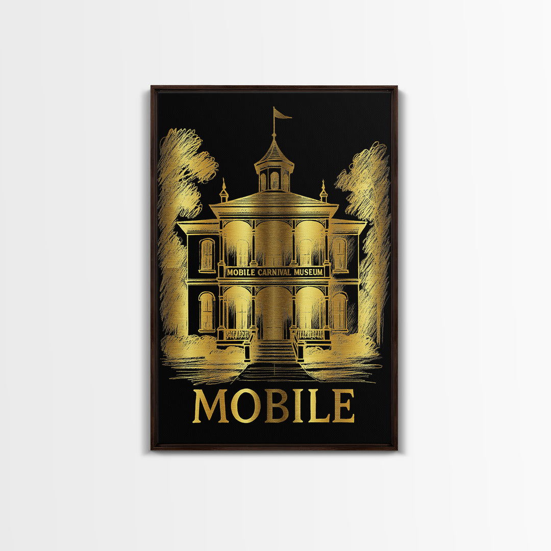 Mobile Travel Poster, Canvas Print, Dark Background Poster Art, Mobile Art Print, Travel Wall Decor, Gift For Travelers, City Travel Prints