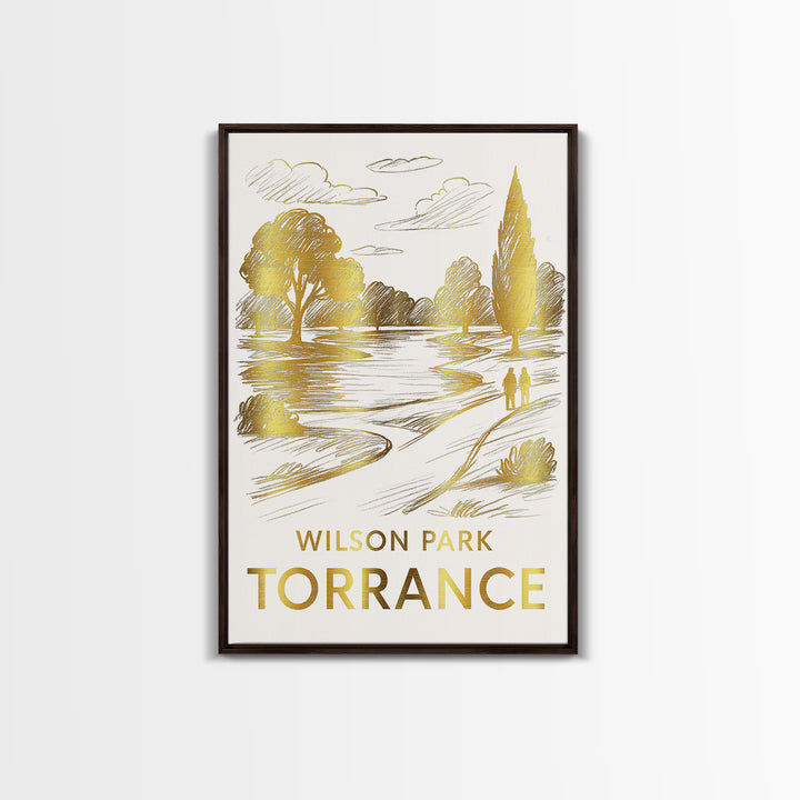 Torrance Travel Poster, Framed Canvas Print, Elegant City Illustration, Torrance Wall Art, Fine Art Print, Travel Poster Set, Home Decor