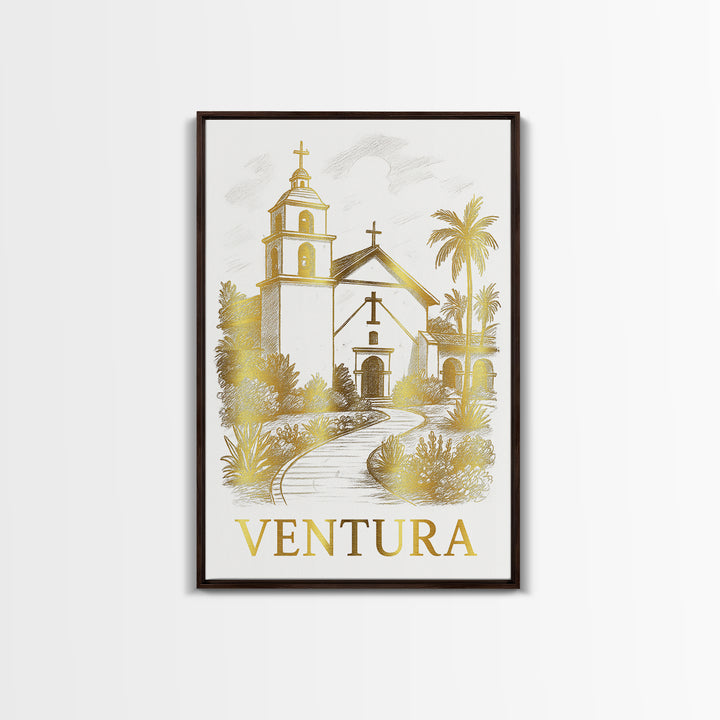Ventura Travel Poster, Canvas Print, Minimalist Poster Art, Ventura Poster Print, Home Office Decor, Travel Poster Set, City Travel Prints