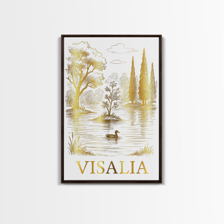 Visalia Travel Poster, Canvas Print, Minimalist Poster Art, Visalia Travel Art, Vintage Travel Art, Travel Poster Art, Fine Art Print