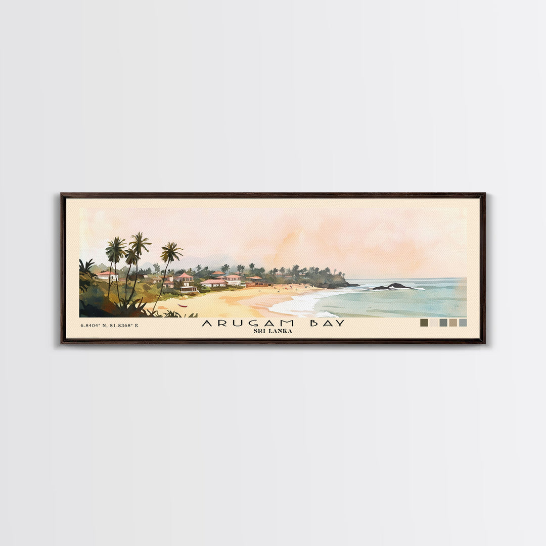 Arugam Bay, Sri Lanka Watercolor Print, Vacation Gift, Sri Lanka Wall Art, Vacation Wall Art, Vacatation Memories, Beach Decor, Beach Or Lakehouse Art