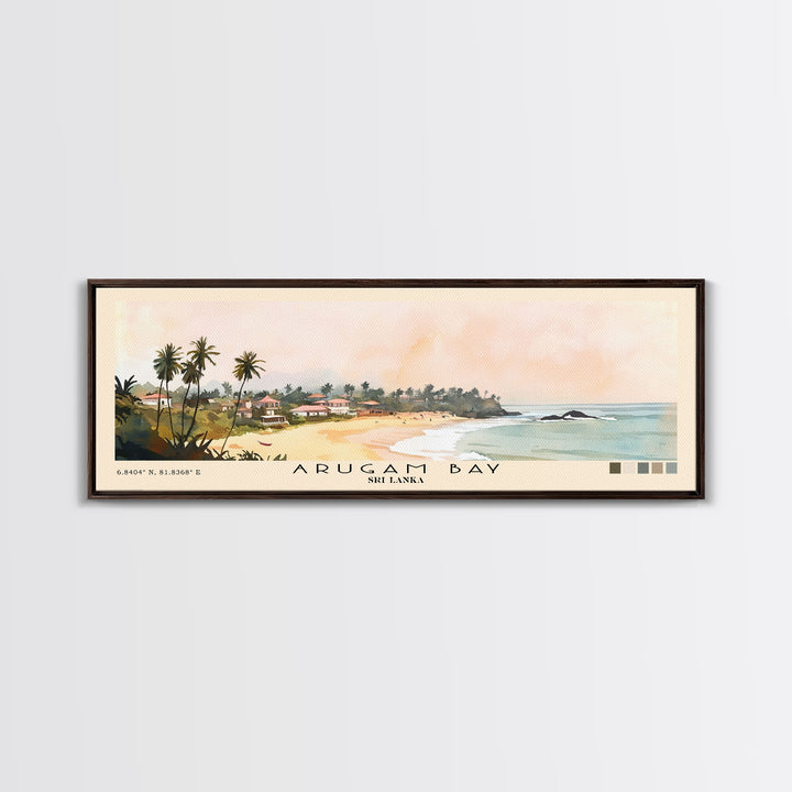 Arugam Bay, Sri Lanka Watercolor Print, Vacation Gift, Sri Lanka Wall Art, Vacation Wall Art, Vacatation Memories, Beach Decor, Beach Or Lakehouse Art