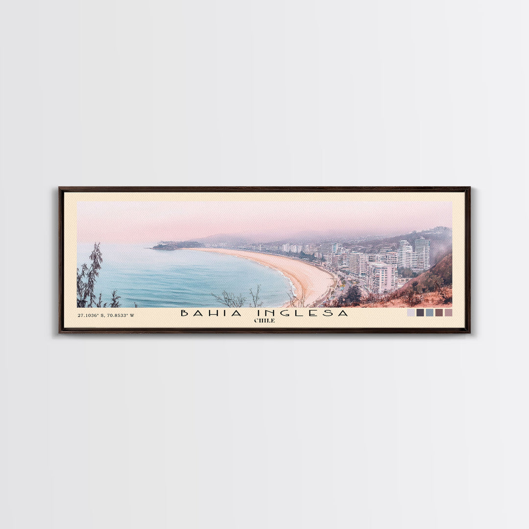 Bahia Inglesa, Chile Watercolor Print, Vacation Gift, Chile Wall Art, Vacation Wall Art, Vacatation Memories, Beach Decor, Beach Or Lakehouse Art