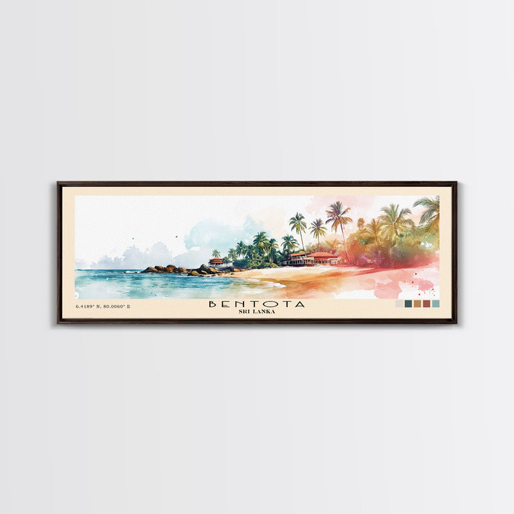 Bentota, Sri Lanka Watercolor Print, Vacation Gift, Sri Lanka Wall Art, Beach Painting, Beach Decor, Beach Or Lakehouse Art