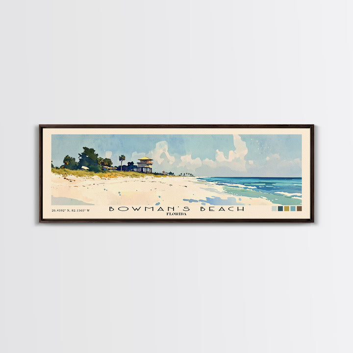 Bowman’s Beach, Florida Watercolor Print, Vacation Gift, Florida Wall Art, Vacation Wall Art, Vacatation Memories, Beach Decor, Beach Or Lakehouse Art