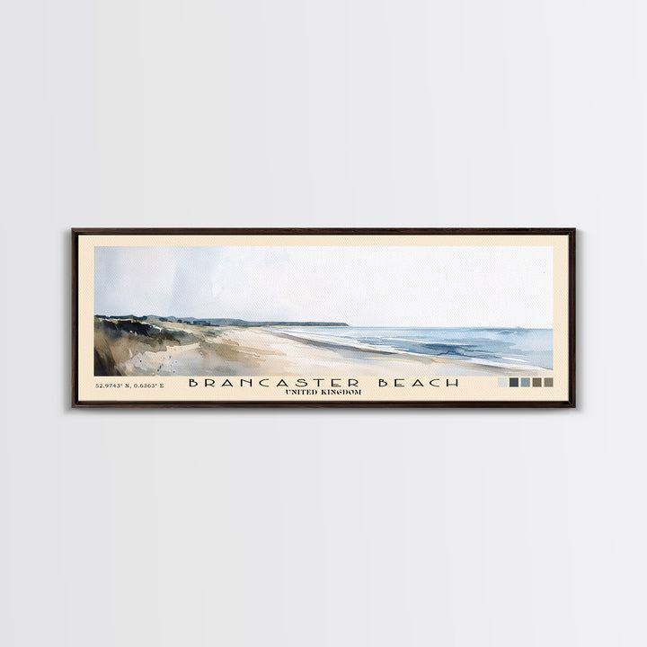 Brancaster Beach, United Kingdom Watercolor Print, Vacation Gift, United Kingdom Wall Art, Beach Painting, Beach Decor, Beach Or Lakehouse Art