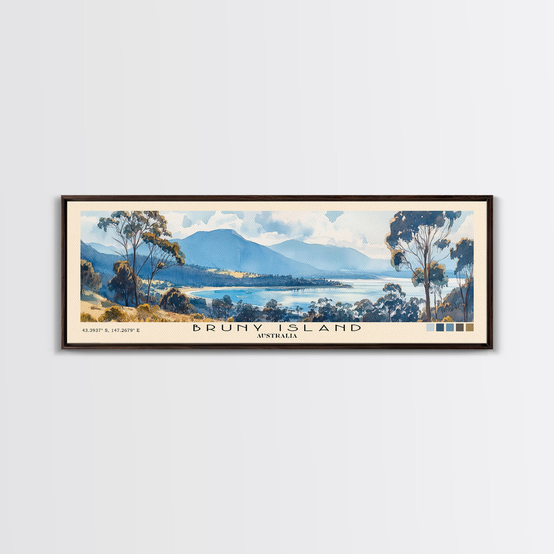 Bruny Island, Australia Watercolor Print, Vacation Gift, Australia Wall Art, Vacation Wall Art, Vacatation Memories, Beach Decor, Beach Or Lakehouse Art