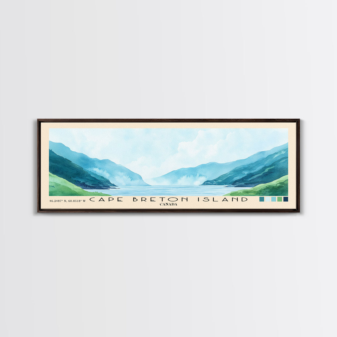 Cape Breton Island, Canada Watercolor Print, Vacation Gift, Canada Wall Art, Beach Painting, Beach Decor, Beach Or Lakehouse Art