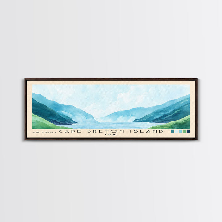 Cape Breton Island, Canada Watercolor Print, Vacation Gift, Canada Wall Art, Beach Painting, Beach Decor, Beach Or Lakehouse Art