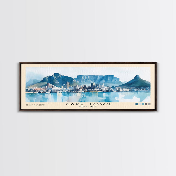 Cape Town, South Africa Watercolor Print, Vacation Gift, South Africa Wall Art, Vacation Wall Art, Vacatation Memories, Beach Decor, Beach Or Lakehouse Art