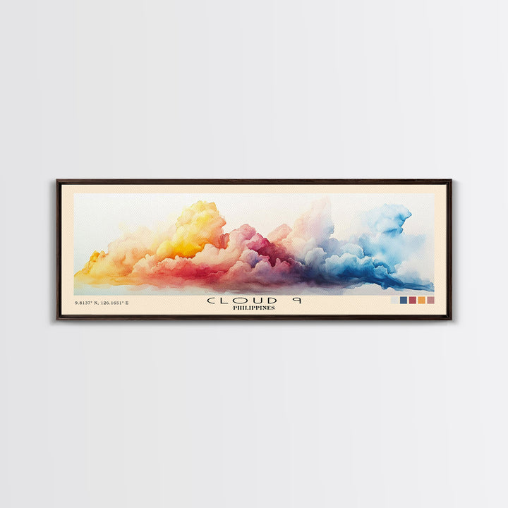 Cloud 9, Philippines Watercolor Print, Vacation Gift, Philippines Wall Art, Beach Painting, Beach Decor, Beach Or Lakehouse Art