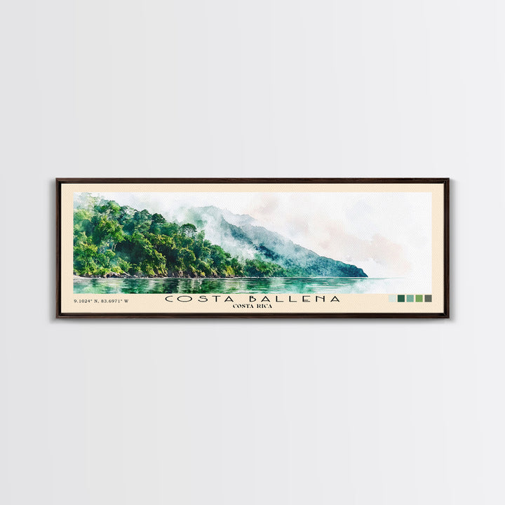 Costa Ballena, Costa Rica Watercolor Print, Vacation Gift, Costa Rica Wall Art, Beach Painting, Beach Decor, Beach Or Lakehouse Art