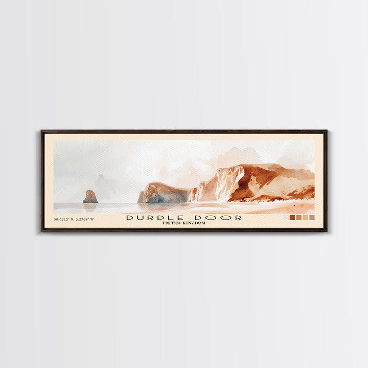 Durdle Door, United Kingdom Watercolor Print, Vacation Gift, United Kingdom Wall Art, Vacation Wall Art, Vacatation Memories, Beach Decor, Beach Or Lakehouse Art