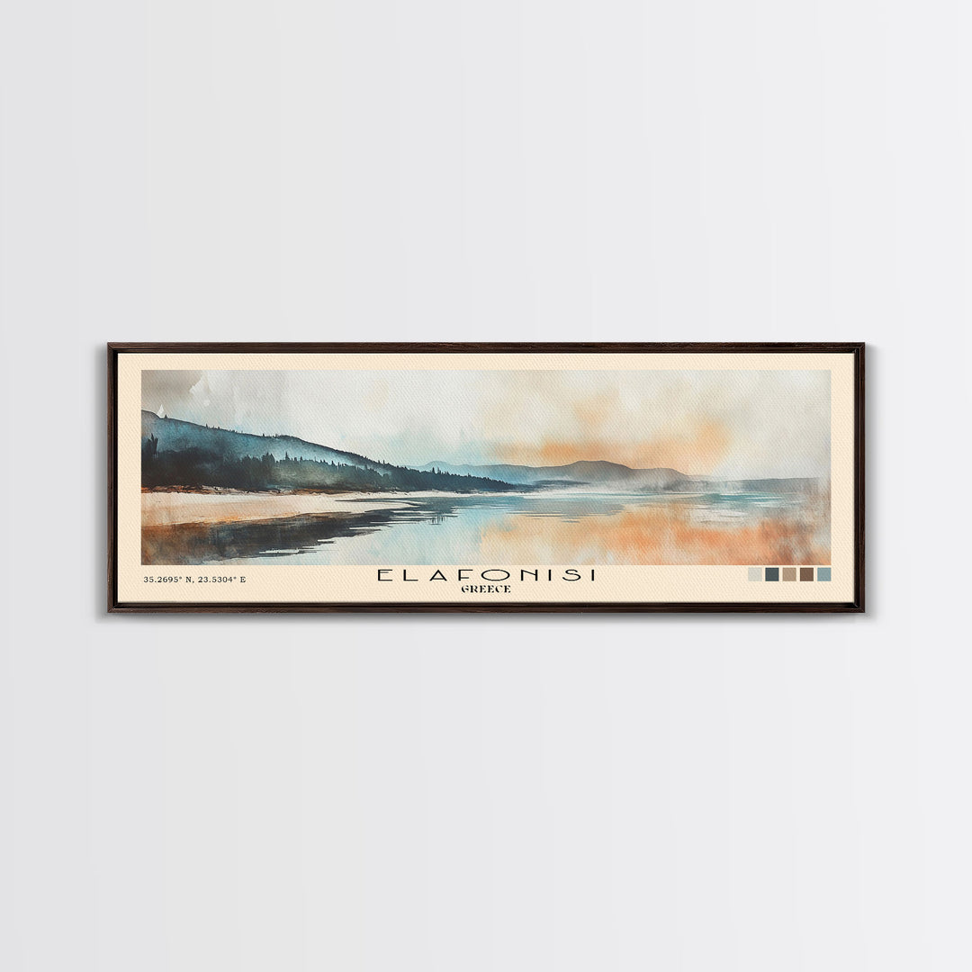 Elafonisi, Greece Watercolor Print, Vacation Gift, Greece Wall Art, Vacation Wall Art, Vacatation Memories, Beach Decor, Beach Or Lakehouse Art