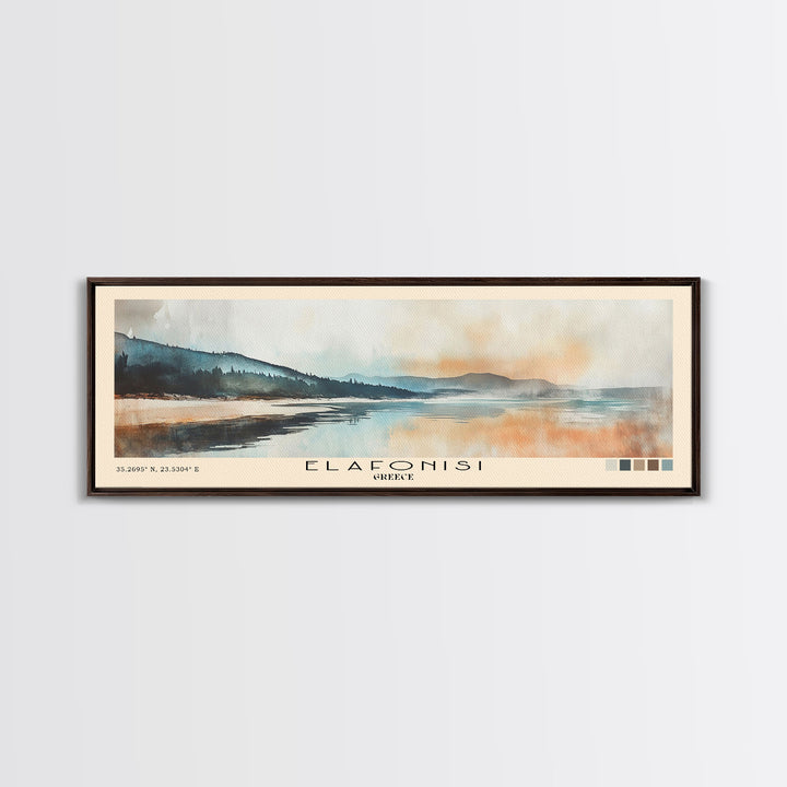 Elafonisi, Greece Watercolor Print, Vacation Gift, Greece Wall Art, Vacation Wall Art, Vacatation Memories, Beach Decor, Beach Or Lakehouse Art