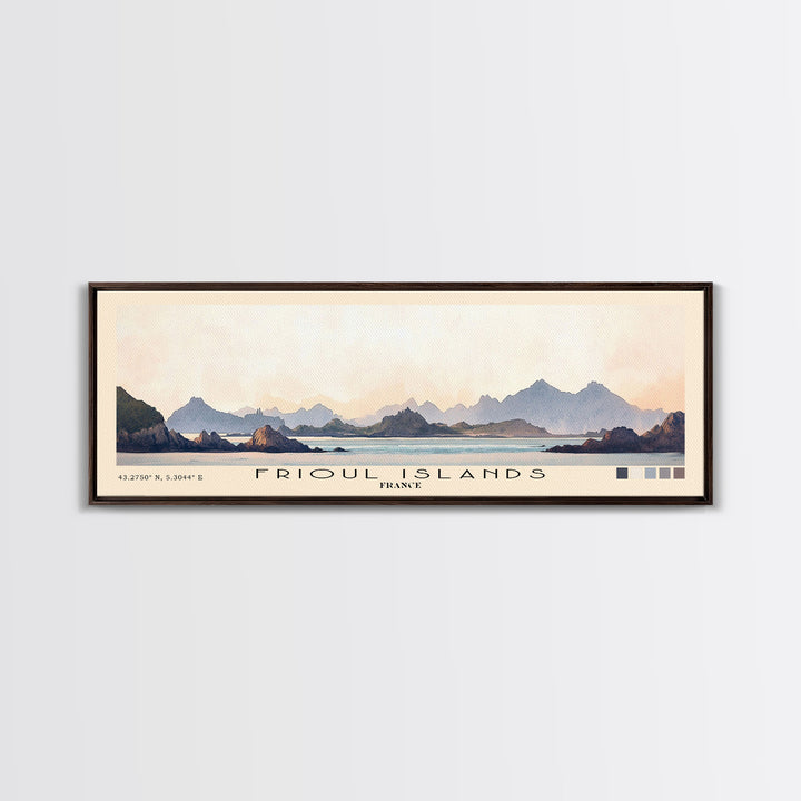 Frioul Islands, France Watercolor Print, Vacation Gift, France Wall Art, Vacation Wall Art, Vacatation Memories, Beach Decor, Beach Or Lakehouse Art