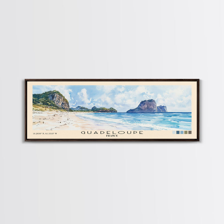 Guadeloupe, France Watercolor Print, Vacation Gift, France Wall Art, Vacation Wall Art, Vacatation Memories, Beach Decor, Beach Or Lakehouse Art