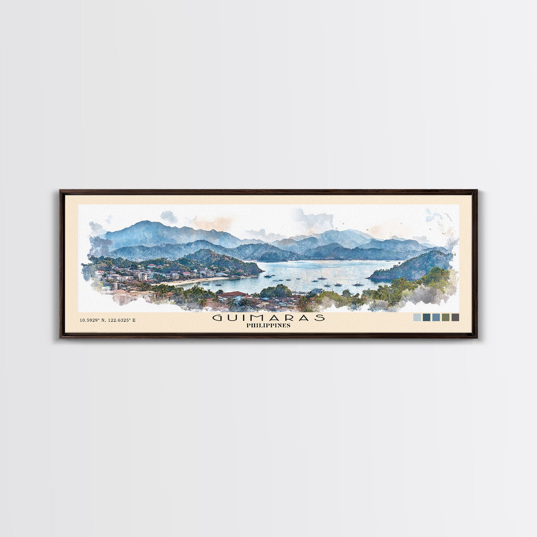 Guimaras, Philippines Watercolor Print, Vacation Gift, Philippines Wall Art, Beach Painting, Beach Decor, Beach Or Lakehouse Art