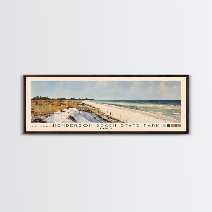 Henderson Beach State Park, Florida Watercolor Print, Vacation Gift, Florida Wall Art, Beach Painting, Beach Decor, Beach Or Lakehouse Art